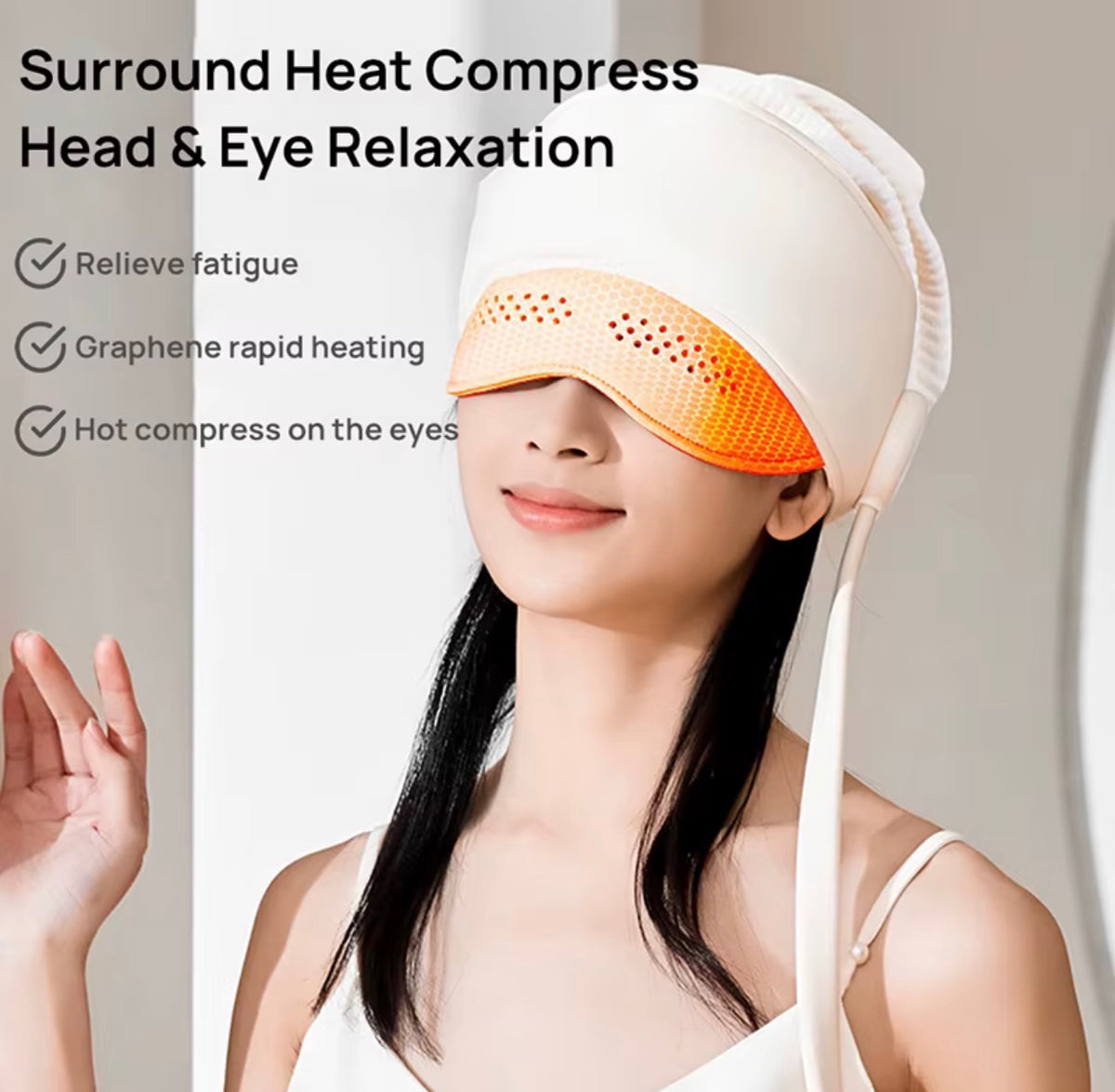 2-in-1 Head & Eye Massager with Heat